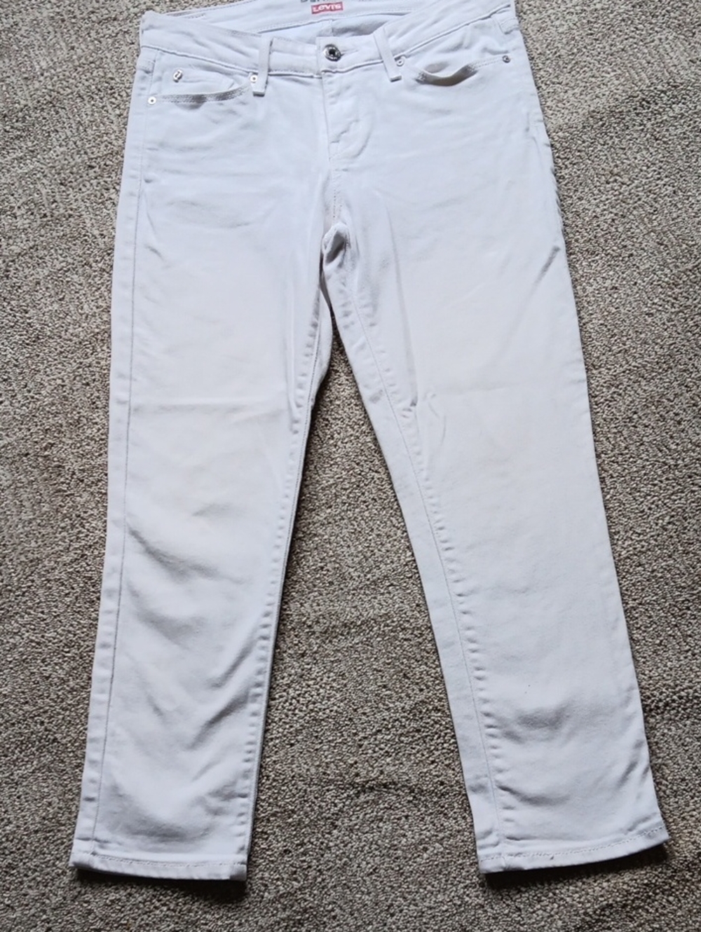 Levi's Womens White Slim Chino Pants